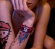 footprints tattoo anime dj goth girl gothic icons free